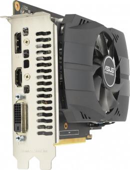 Видеокарта Asus PCI-E PH-GTX1650-O4GD6-P-EVO NVIDIA GeForce GTX 1650 4096Mb 128 GDDR6 1605/12000 DVIx1 HDMIx1 DPx1 HDCP Ret от магазина РЭССИ