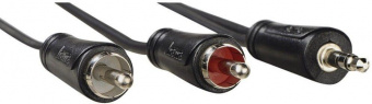 Кабель аудио Hama H-205110 Jack 3.5 (m)/2хRCA (m) 1.5м. черный (00205110) от магазина РЭССИ