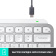 Картинка Клавиатура Logitech MX Keys Mini серебристый/белый USB беспроводная BT/Radio LED (920-010499) от магазина РЭССИ Клавиатура Logitech MX Keys Mini серебристый/белый USB беспроводная BT/Radio LED (920-010499) от магазина РЭССИ