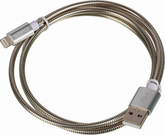 Кабель USB (m)-Lightning (m) 1м серебристый от магазина РЭССИ