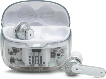 Гарнитура внутриканальные JBL Tune Beam Ghost белый беспроводные bluetooth в ушной раковине (JBLTBEAMGWHT) от магазина РЭССИ