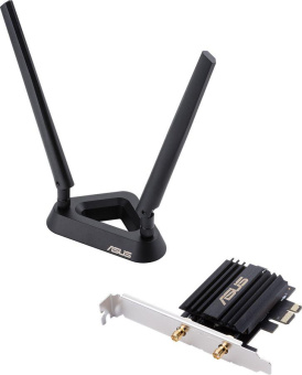 Сетевой адаптер WiFi + Bluetooth Asus PCE-AX58BT AX3000 PCI Express (ант.внеш.съем) 2ант. от магазина РЭССИ