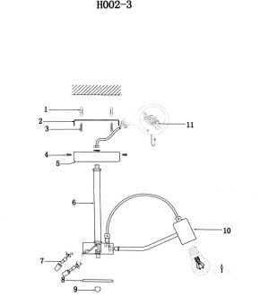 Люстра Hiper Siena H002-3 потолоч. белый/золотистый от магазина РЭССИ