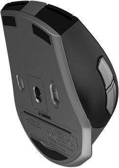 Мышь A4Tech Fstyler FB35S серый/черный оптическая (2000dpi) silent беспроводная BT/Radio USB для ноутбука (6but) от магазина РЭССИ
