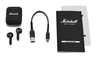 Гарнитура вкладыши Marshall Minor III черный беспроводные bluetooth в ушной раковине (1005983) от магазина РЭССИ