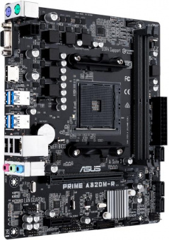 Материнская плата Asus PRIME A320M-R-SI Soc-AM4 AMD A320 2xDDR4 mATX AC`97 8ch(7.1) GbLAN RAID+VGA+HDMI White Box от магазина РЭССИ