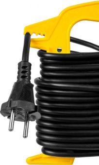 Удлинитель силовой Stayer 55014-15_z01 2x0.75кв.мм 1розет. 15м ПВС пласт.рамка черный от магазина РЭССИ