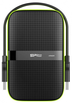Жесткий диск Silicon Power USB 3.0 2Tb SP020TBPHDA60S3K A60 SP020TBPHDA60S3K Armor 2.5" черный/зеленый от магазина РЭССИ