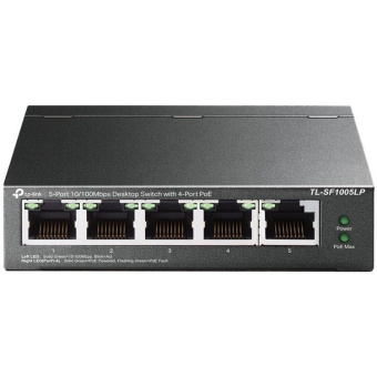 Коммутатор TP-Link TL-SF1005LP 5x100Mb 4PoE 41W неуправляемый от магазина РЭССИ