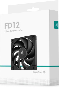 Вентилятор для корпуса Deepcool FD12 120х120x25 черный 4-pin 27.6дБ (R-FD12-BKNPN1-G) Ret от магазина РЭССИ