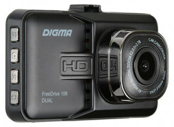 Видеорегистратор Digma FreeDrive 108 DUAL черный 1.3Mpix 1080x1920 1080p 140гр. GP2248 от магазина РЭССИ