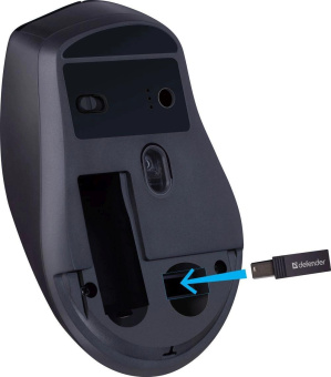 Мышь Defender Effect X MS-095 черный оптическая 1600dpi беспров. USB 5but (52095) от магазина РЭССИ