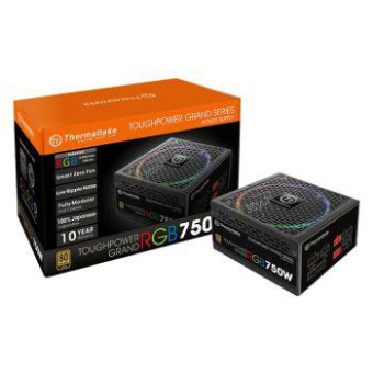 Блок питания Thermaltake ATX 750W Toughpower Grand RGB 80+ gold 24pin APFC 140mm fan color LED 9xSATA Cab Manag RTL от магазина РЭССИ