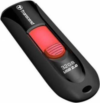 Флеш Диск Transcend 32Gb Jetflash 590 TS32GJF590K USB2.0 черный от магазина РЭССИ
