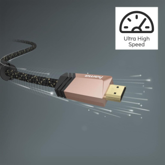 Кабель аудио-видео Hama Premium HDMI (m)/HDMI (m) 1.5м. феррит.кольца позолоч.конт. черный 5зв (00205025) от магазина РЭССИ