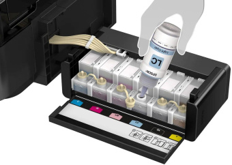 МФУ струйный Epson L850 (L850/C11CE31505/C11CE31404) A4 USB черный от магазина РЭССИ