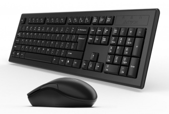 Клавиатура + мышь A4Tech 3000NS клав:черный мышь:черный USB беспроводная Multimedia от магазина РЭССИ