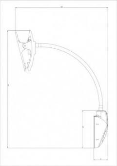 Светильник Трансвит Веста С16 ПШ (VESTAC16-PSH/WT) настольный на гибкой стойке белый 7Вт от магазина РЭССИ