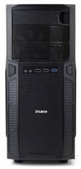 Корпус Zalman ZM-Z1 черный без БП ATX 2xUSB2.0 1xUSB3.0 audio bott PSU