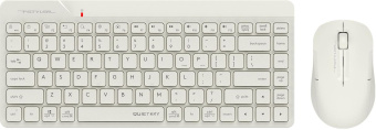 Клавиатура + мышь A4Tech Fstyler FG2200 Air клав:бежевый мышь:бежевый USB беспроводная slim (FG2200 AIR BEIGE) от магазина РЭССИ