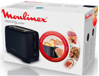 Тостер Moulinex LT2M0810 850Вт черный от магазина РЭССИ