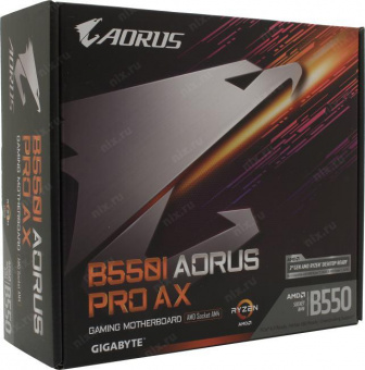 Материнская плата Gigabyte B550I AORUS PRO AX Soc-AM4 AMD B550 2xDDR4 mini-ITX AC`97 8ch(7.1) 2.5Gg RAID+HDMI+DP от магазина РЭССИ