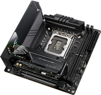 Материнская плата Asus ROG STRIX Z690-I GAMING WIFI Soc-1700 Intel Z690 2xDDR5 mini-ITX AC`97 8ch(7.1) 2.5Gg RAID+HDMI от магазина РЭССИ