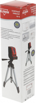 Нивелир лазерн. Elitech ЛН 5 2кл.лаз. 635нм цв.луч. красный 2луч. (178791) от магазина РЭССИ