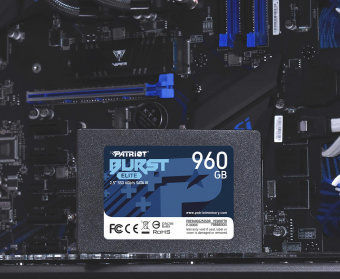Накопитель SSD Patriot SATA III 960Gb PBE960GS25SSDR Burst Elite 2.5" от магазина РЭССИ