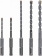 Картинка Набор буров Bosch SDS plus-1 (2608579119) по бетону (5пред.) для перфораторов от магазина РЭССИ Набор буров Bosch SDS plus-1 (2608579119) по бетону (5пред.) для перфораторов от магазина РЭССИ