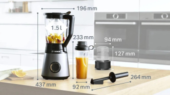 Блендер стационарный Bosch MMB6177S 1200Вт серебристый от магазина РЭССИ