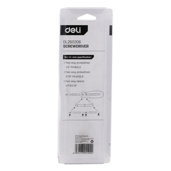 Многофункциональная отвертка DELI 6-в-1 dl260206 104516 от магазина РЭССИ