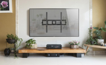 Кронштейн для телевизора Onkron UF4 черный 55"-100" макс.75кг настенный фиксированный от магазина РЭССИ