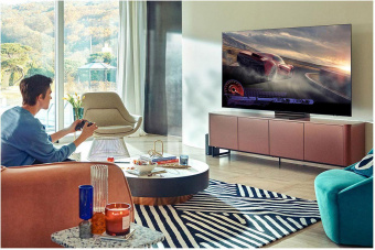 Телевизор QLED Samsung 65" QE65QN90BAUXCE Series 9 черный 4K Ultra HD 120Hz DVB-T2 DVB-C DVB-S2 USB WiFi Smart TV (RUS) от магазина РЭССИ