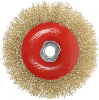 Щетка дисковая по мет. Matrix 74616 d=125мм d(посад.)=14мм (угловые шлифмашины) (упак.:1шт) от магазина РЭССИ