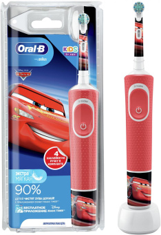 Зубная щетка электрическая Oral-B Kids Cars красный от магазина РЭССИ