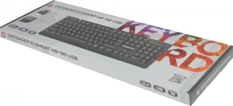 Клавиатура Defender Element HB-190 черный USB от магазина РЭССИ