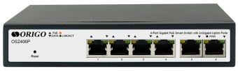 Коммутатор Origo OS2406P/60W OS2406P/60W/A1A 6x1Гбит/с 4PoE 60W настраиваемый от магазина РЭССИ