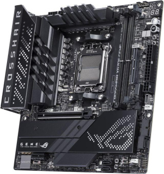 Материнская плата Asus ROG CROSSHAIR X670E GENE SocketAM5 AMD X670 2xDDR5 mATX AC`97 8ch(7.1) 2.5Gg RAID от магазина РЭССИ