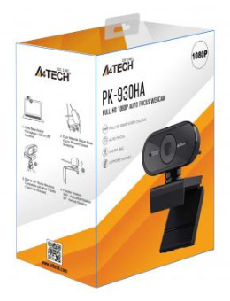 Камера Web A4Tech PK-930HA черный 2Mpix (1920x1080) USB2.0 с микрофоном от магазина РЭССИ