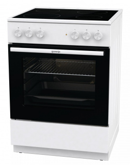 Плита Электрическая Gorenje GEC6A11WG белый стеклокерамика (без крышки) от магазина РЭССИ