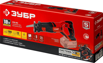 Сабельная пила Зубр СПЛ-185 аккум. 2600ход/мин от магазина РЭССИ