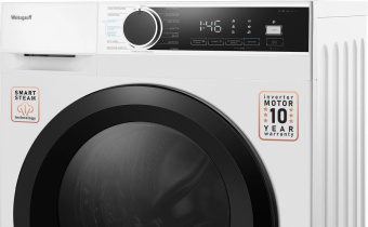Стиральная машина Weissgauff WM 591412 Inverter Steam класс: A+++ загр.фронтальная макс.:12кг белый инвертер от магазина РЭССИ