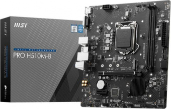 Материнская плата MSI PRO H510M-B (10Gen only) Soc-1200 Intel H510 2xDDR4 mATX AC`97 8ch(7.1) GbLAN+VGA+HDMI от магазина РЭССИ