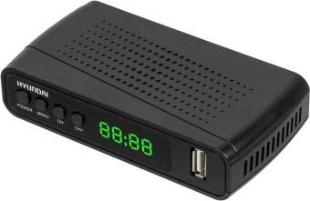 Ресивер DVB-T2 Hyundai H-DVB520 + WiFi-адаптер черный от магазина РЭССИ