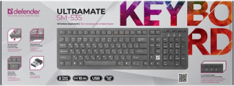 Клавиатура Defender UltraMate SM-535 черный USB беспроводная slim Multimedia от магазина РЭССИ