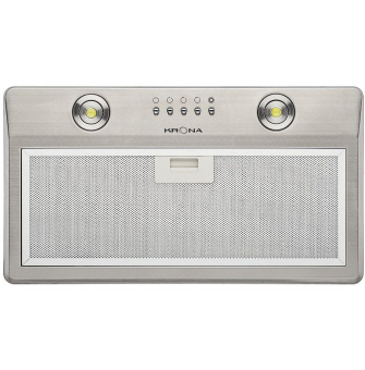 Вытяжка встраиваемая Krona Runa 600 PB нержавеющая сталь управление: кнопочное (1 мотор) от магазина РЭССИ