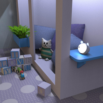 Ночник Gauss NN7026 мышка голубой от магазина РЭССИ