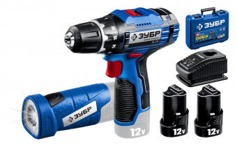 Дрель-шуруповерт Зубр DL-121-22F аккум. патрон:быстрозажимной (кейс в комплекте) от магазина РЭССИ