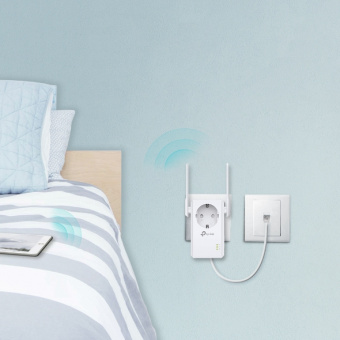 Повторитель беспроводного сигнала TP-Link TL-WA860RE N300 10/100BASE-TX белый от магазина РЭССИ